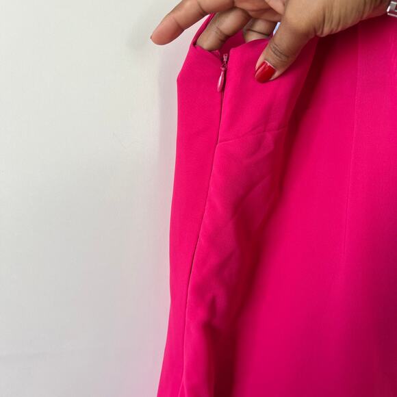 Womens Fuschia 3 Piece Outfit Set Flowy Wide Leg Pant Tank Cardigan Womens XL - Picture 7 of 13